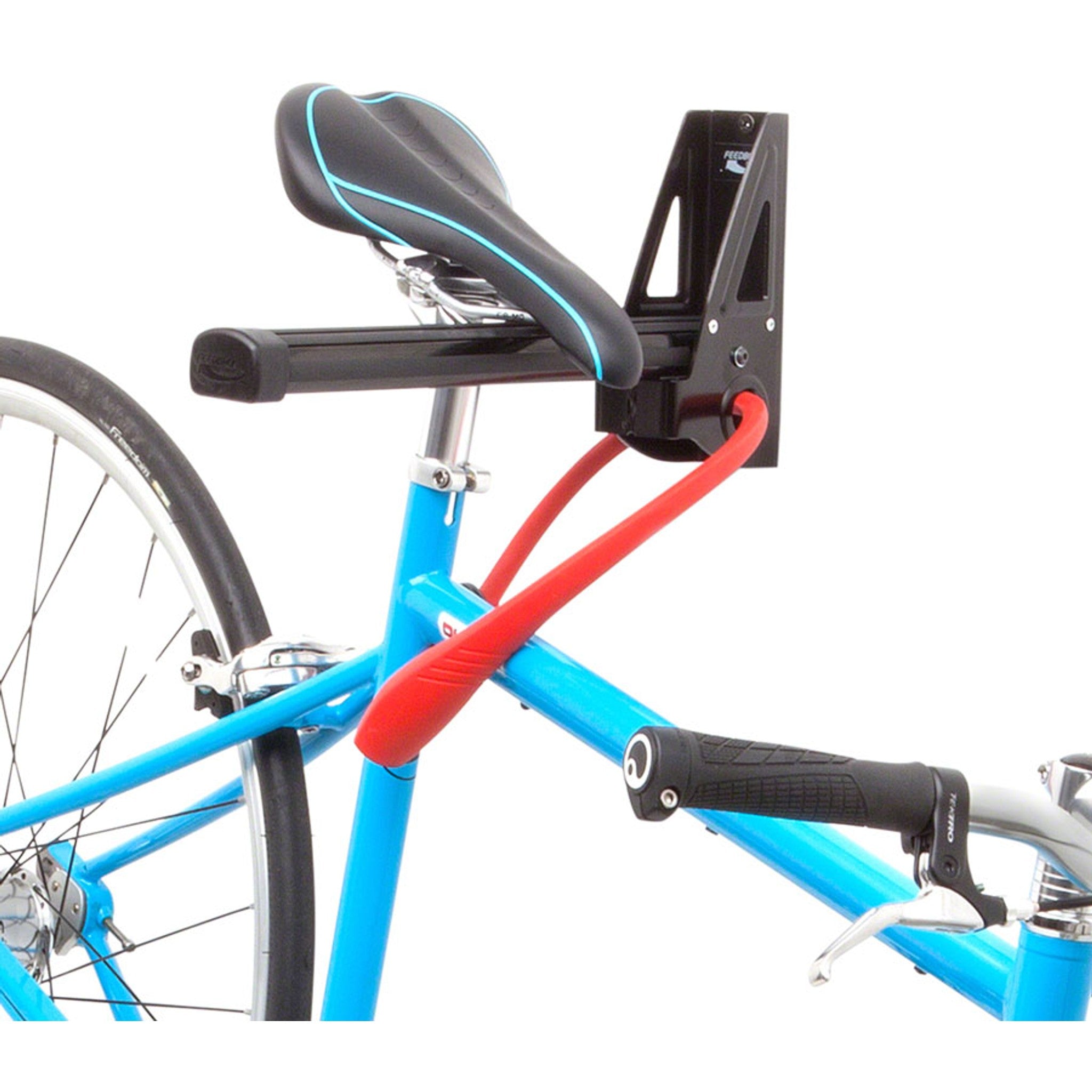 Wall Post Display Stand - 1-Bike, Wall Mounted, Folding, Black