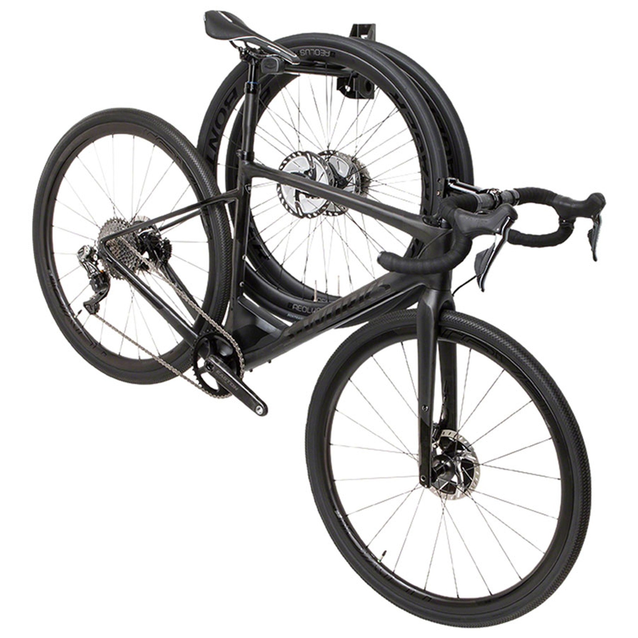 Wall Post Display Stand - 1-Bike, Wall Mounted, Folding, Black