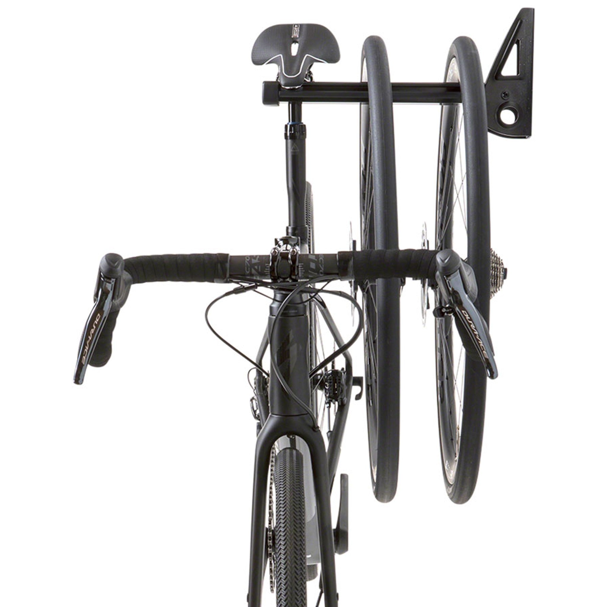 Wall Post Display Stand - 1-Bike, Wall Mounted, Folding, Black
