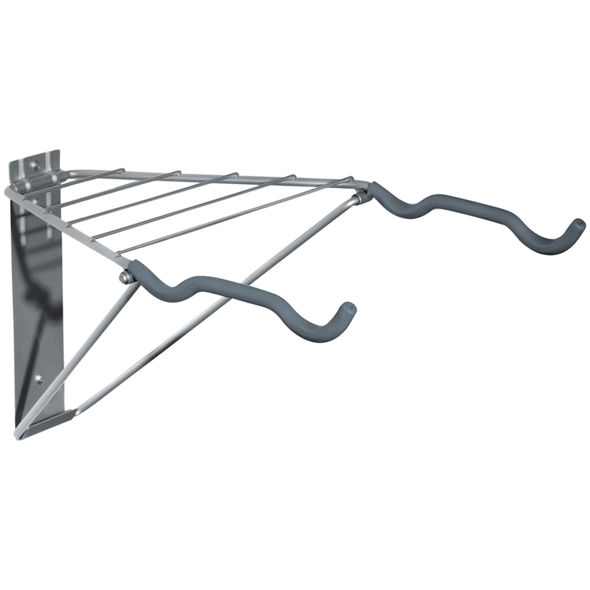 Delta Two Bike Wall Mount Rack with Shelf: Holds Two Bikes