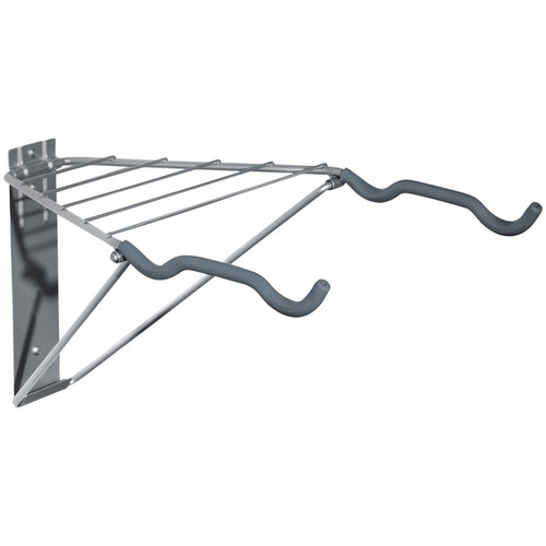 Delta Two Bike Wall Mount Rack with Shelf: Holds Two Bikes