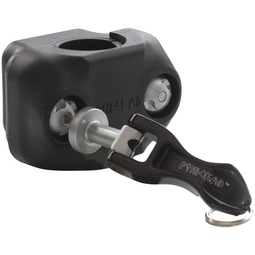 Pinhead TagBox Security Tag Holder - AirTag, SmartTag, Frame/Seatpost Clamp Mount, 34.9/31.8/30.0/28.6