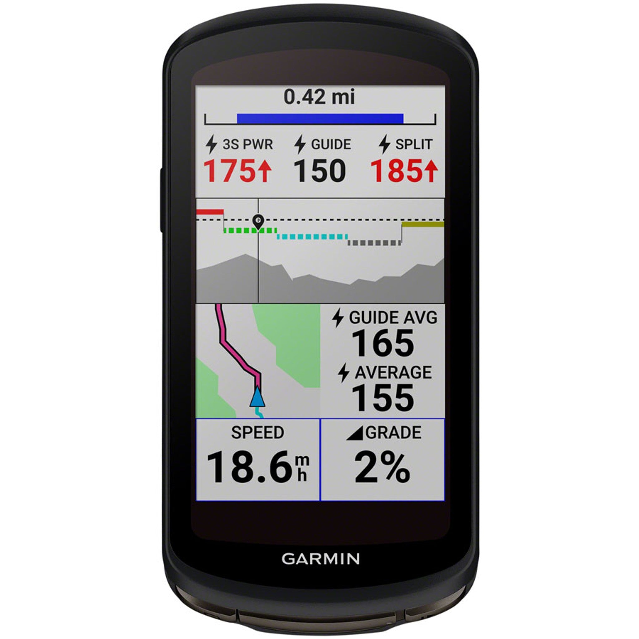 Garmin Edge 1040 Solar Bike Computer - GPS, Wireless, Black