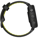 Forerunner 265S GPS Smartwatch - 42mm, Black Bezel and Case, Black/Amp Yellow Silicone Band