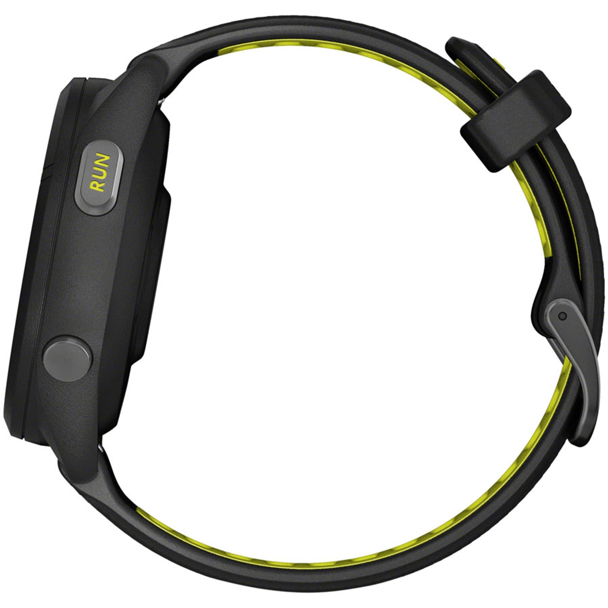 Forerunner 265S GPS Smartwatch - 42mm, Black Bezel and Case, Black/Amp Yellow Silicone Band