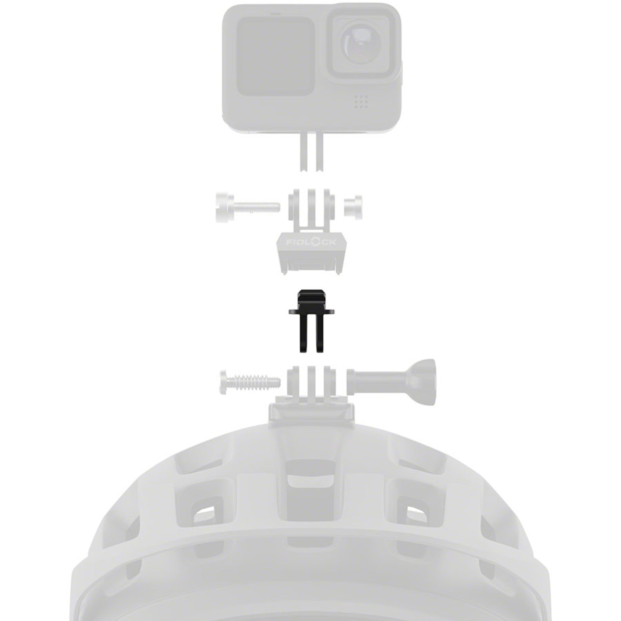 Pinclip Action Cam Mount Connector - Black