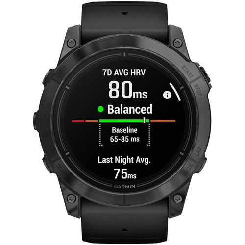 epix Pro Gen 2 Smartwatch - 51mm, Slate Gray Case, Black Band