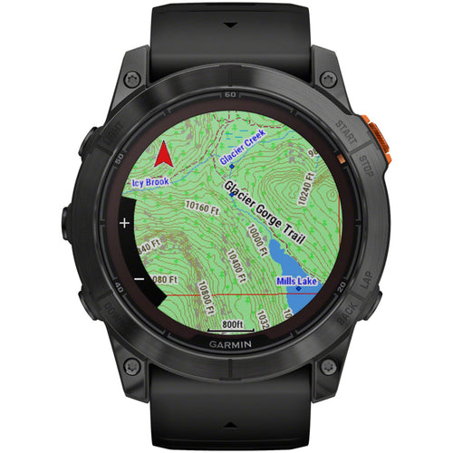 fenix 7X Pro Solar Smartwatch - 51mm, Slate Gray Case, Black Band