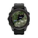 fenix 7S Pro Sapphire Solar Smartwatch - 42mm, Carbon Gray DLC Titanium Case, Black Band