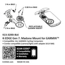 Garmin Gen 7 Madone/Emomda Computer Mount - Black Anodize