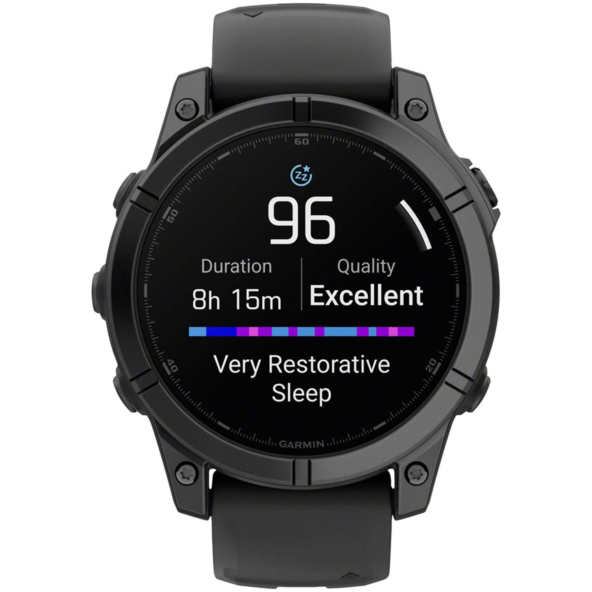 Garmin fenix E Smartwatch - 47mm, AMOLED, Slate Gray Steel with Black Silicone Band