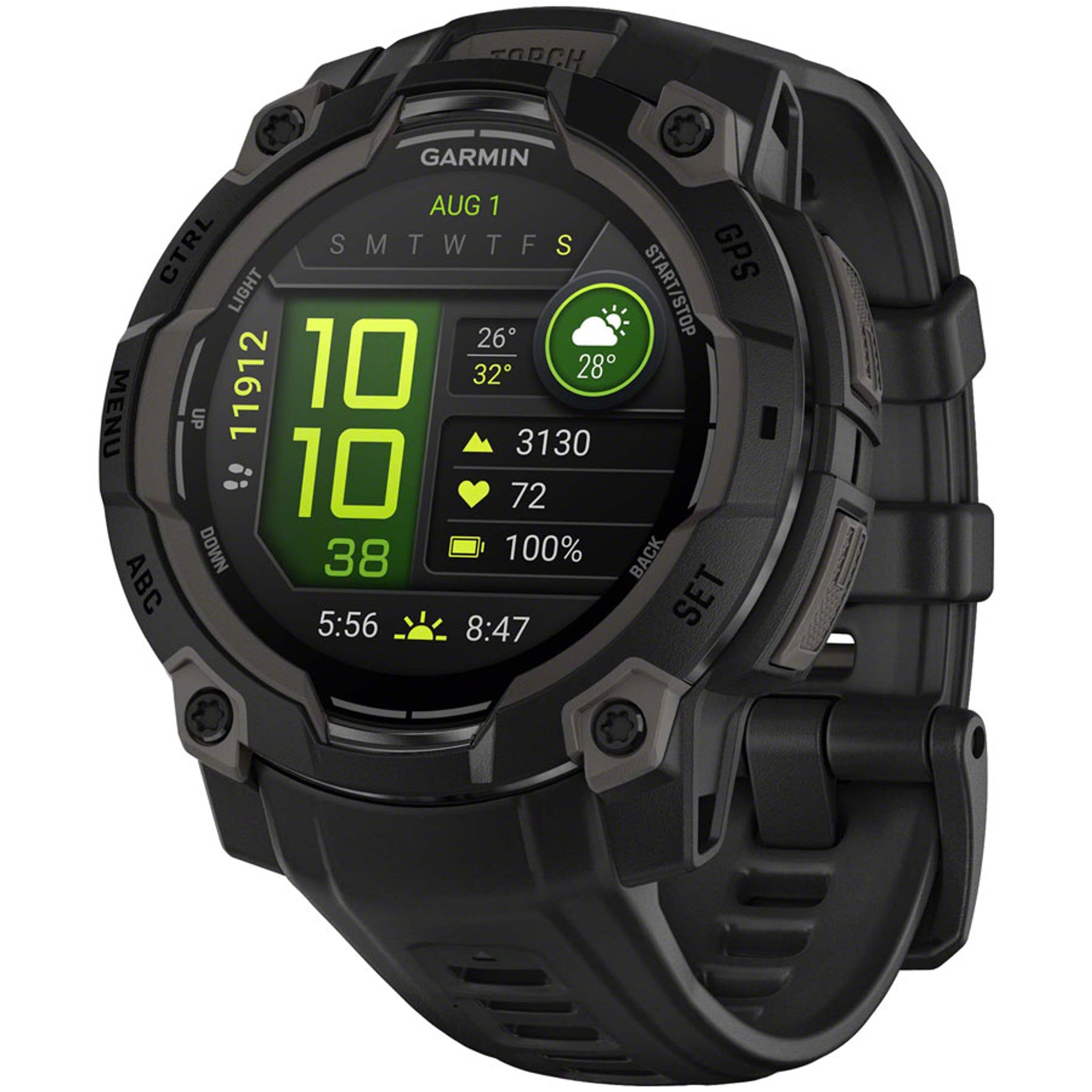 Garmin Instinct 3 GPS Smartwatch - 45mm, AMOLED, Black/Black