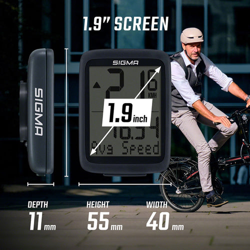 BC 8.0 WR Bike Computer - Wired, Black