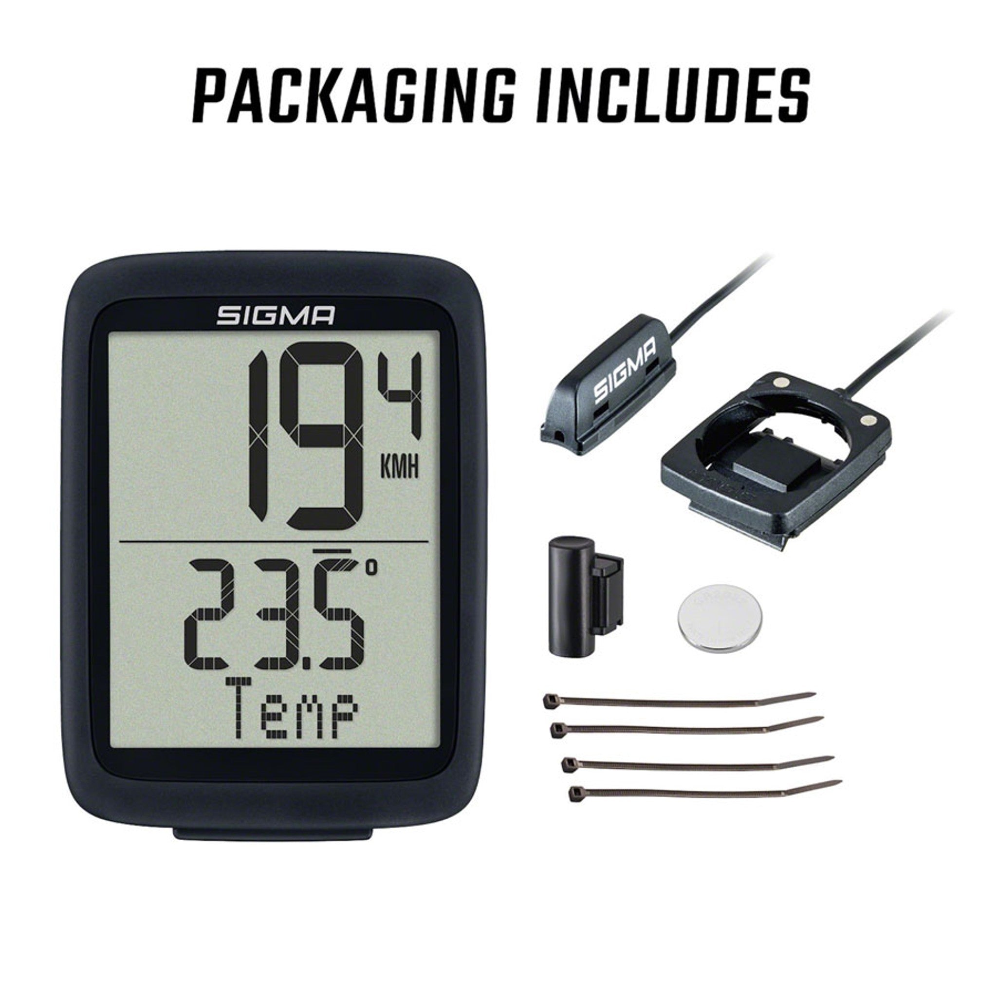 BC 10.0 WR Bike Computer - Wired, Black