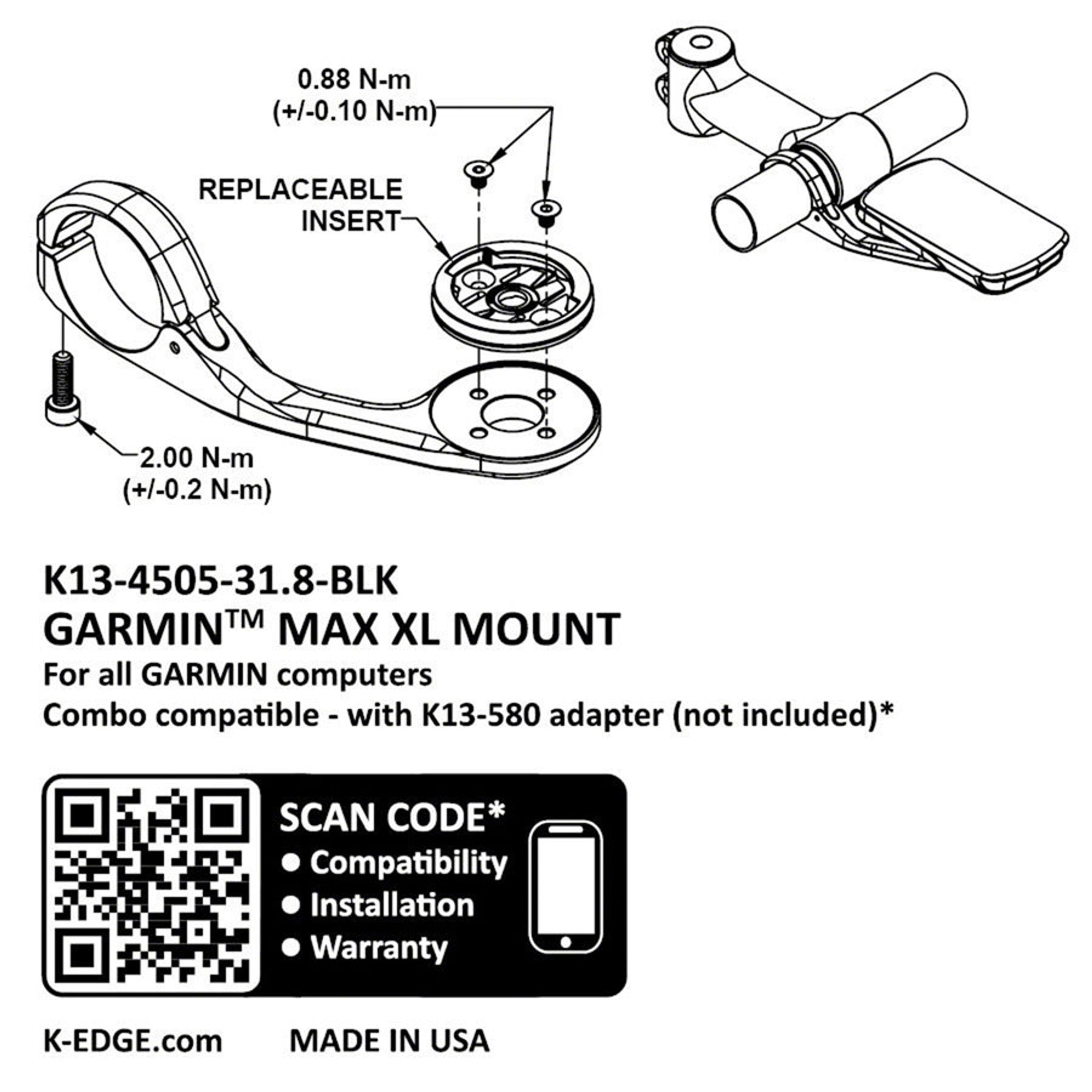 Garmin Max XL Mount