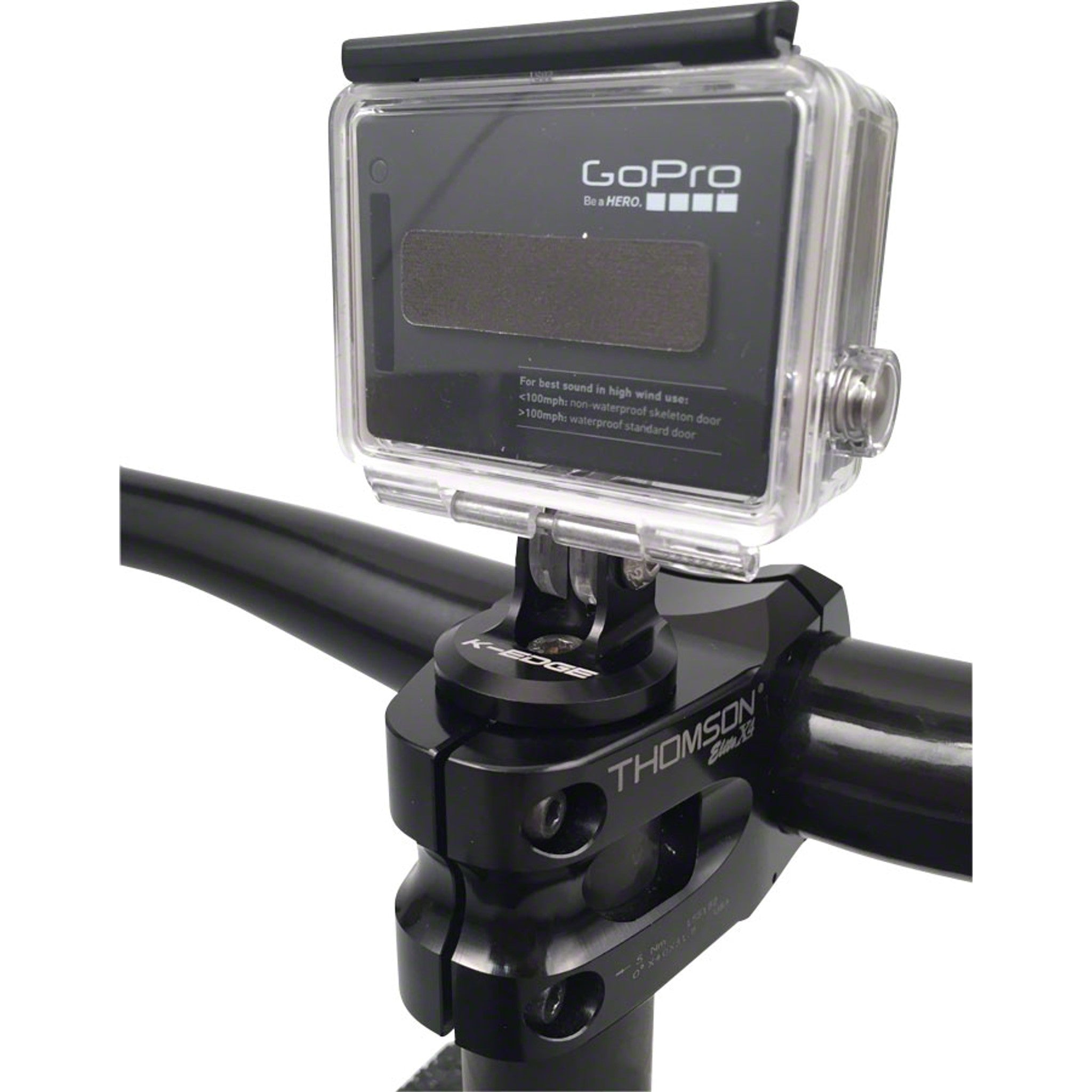 K-EDGE Go Big GoPro Top Cap Mount, Black