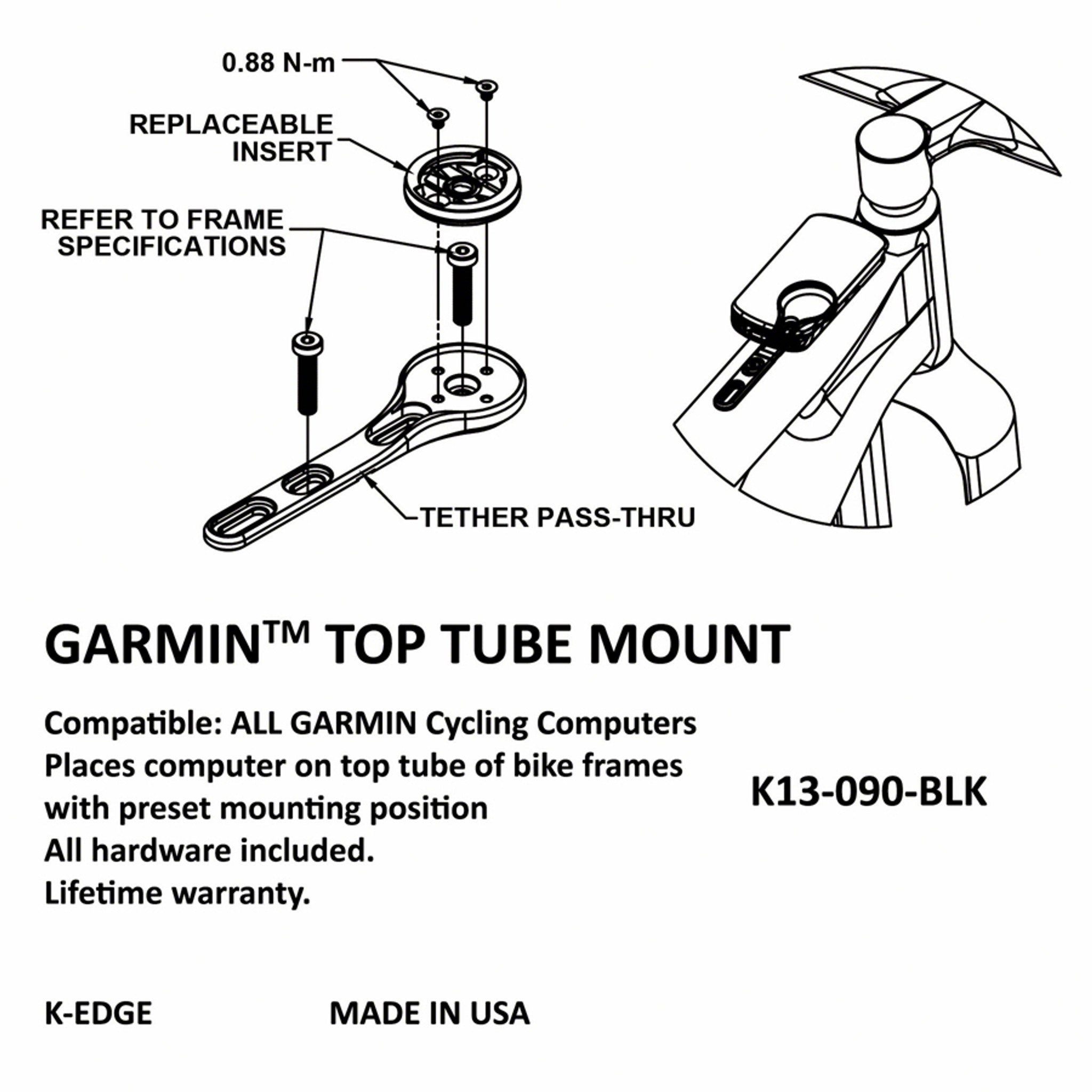 Top Tube Computer Mount