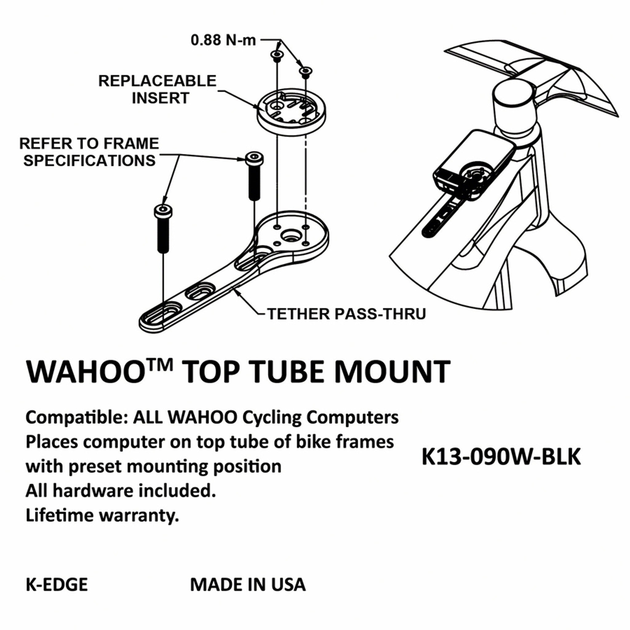 Top Tube Computer Mount