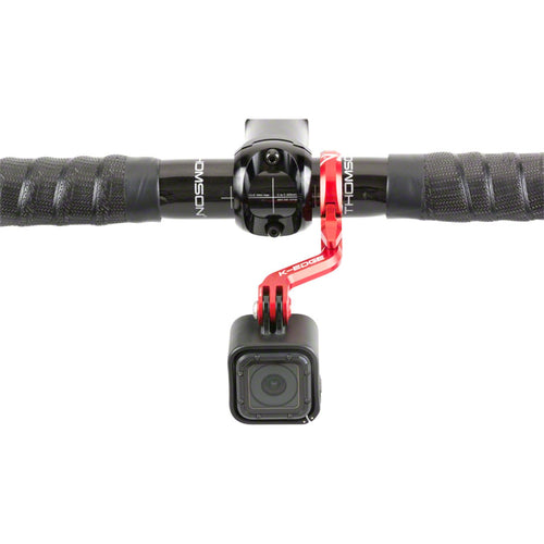 K-EDGE Go Big Pro Universal Action Camera and Light On-Center Handlebar Mount 31.8mm: Black