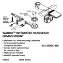 Integrated Handlebar System Combo Mount for Wahoo
