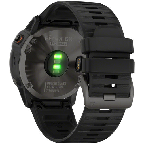 Fenix 6X Pro Solar GPS Watch - Carbon Gray/Black