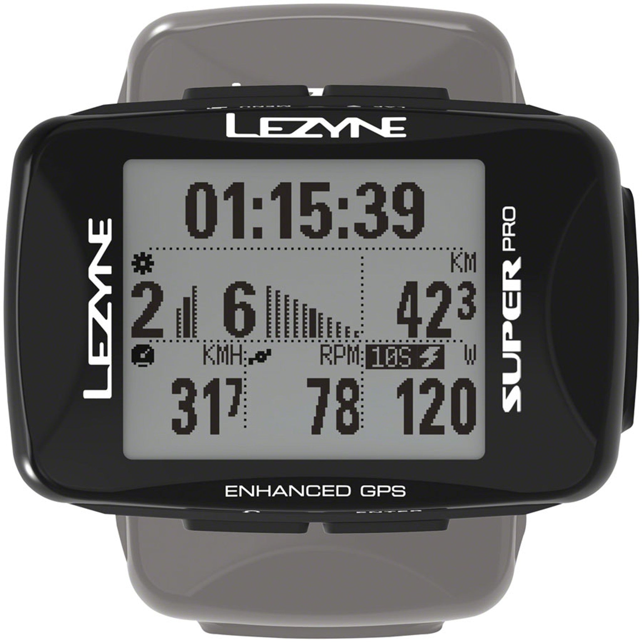 Super Pro GPS Loaded Bike Computer - GPS, Wireless, Heart Rate Monitor, Black