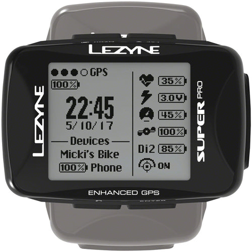 Super Pro GPS Loaded Bike Computer - GPS, Wireless, Heart Rate Monitor, Black