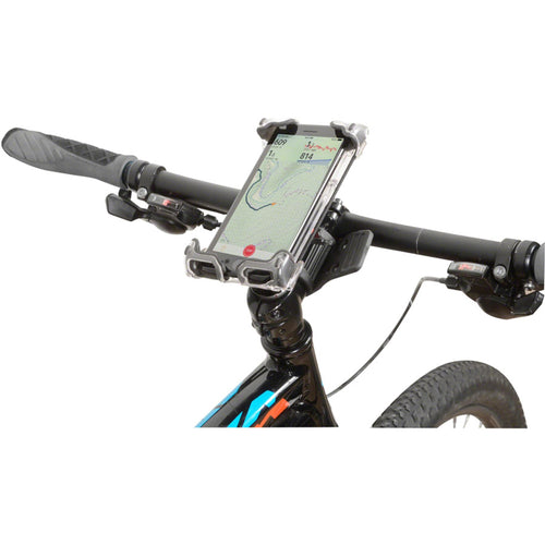 Delta Hefty Holder Plus Smartphone Bike Mount - Clear Gray