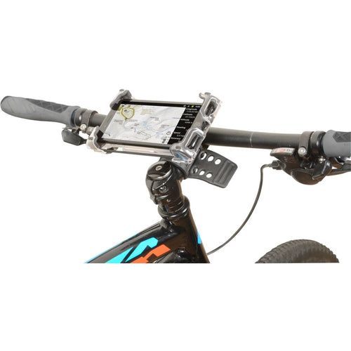 Delta Hefty Holder Plus Smartphone Bike Mount - Clear Gray