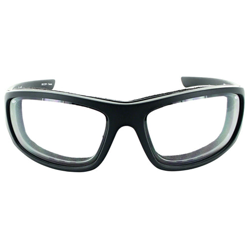 Roadhenge Safety Glasses - Matte Black, Clear Lens