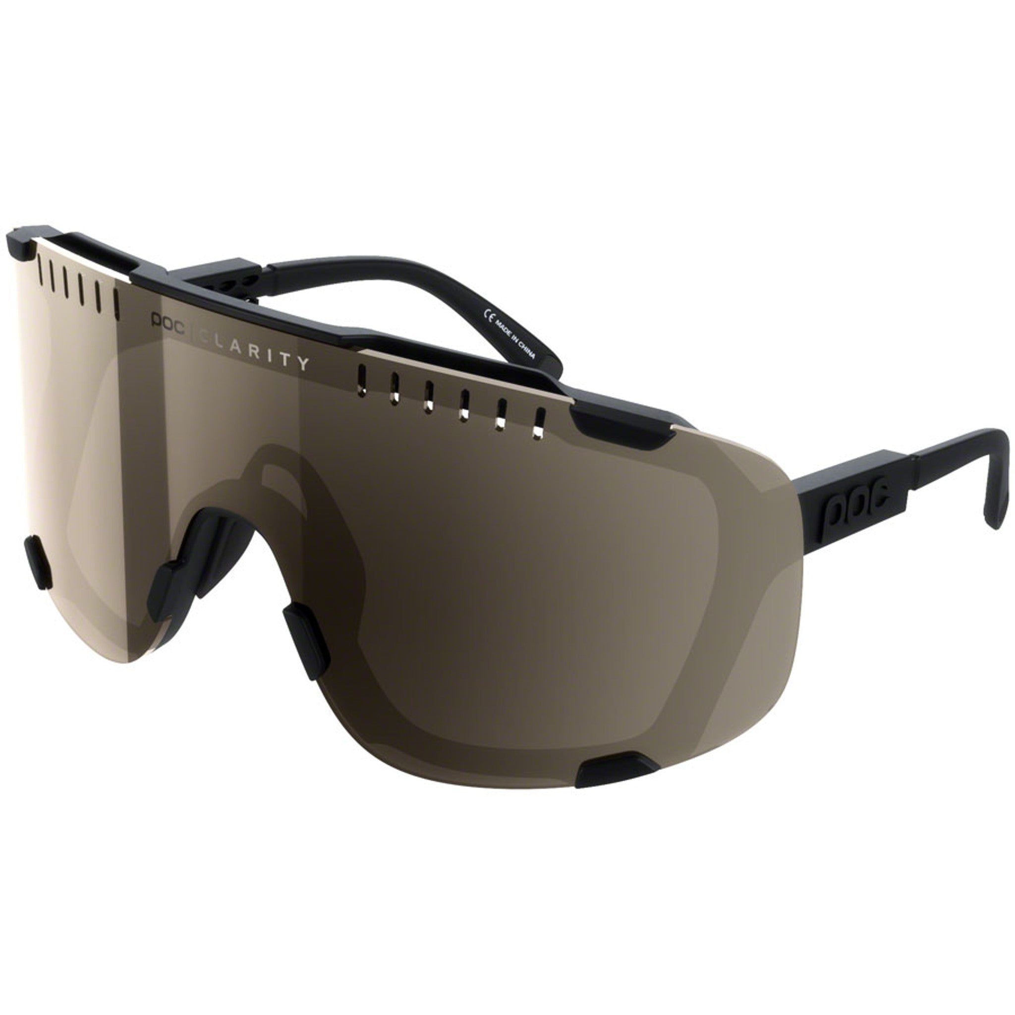 Devour Sunglasses - Uranium Black/Brown, Silver Mirror Lens