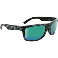 ONE Timberline Polarized Sunglasses: Matte Driftwood Gray with Polarized Smoke Green Mirror Lens