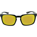 ONE by Optic Nerve Boiler Sunglasses - Matte Black, Polarized Smoke Lens with Red Mirror