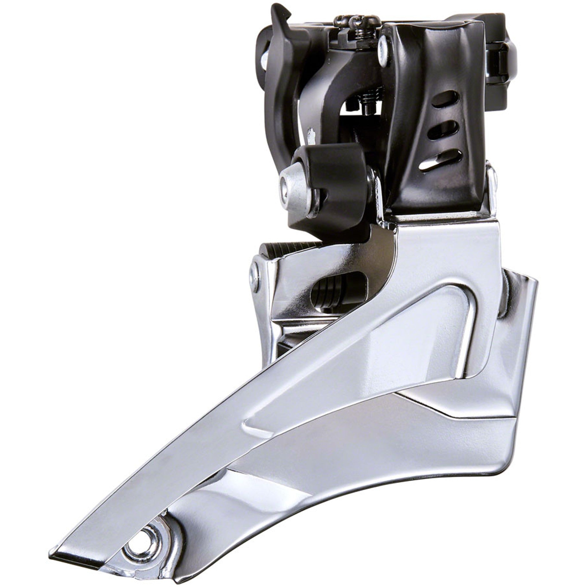 T382B Front Derailleur - 8-Speed, Double, 44-48T Max, 31.8/34.9 Band Clamp, Shimano Compatible, Silver