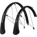 SKS P35 Chromoplastic Longboard Fender Set: Black (700c x 20-28)