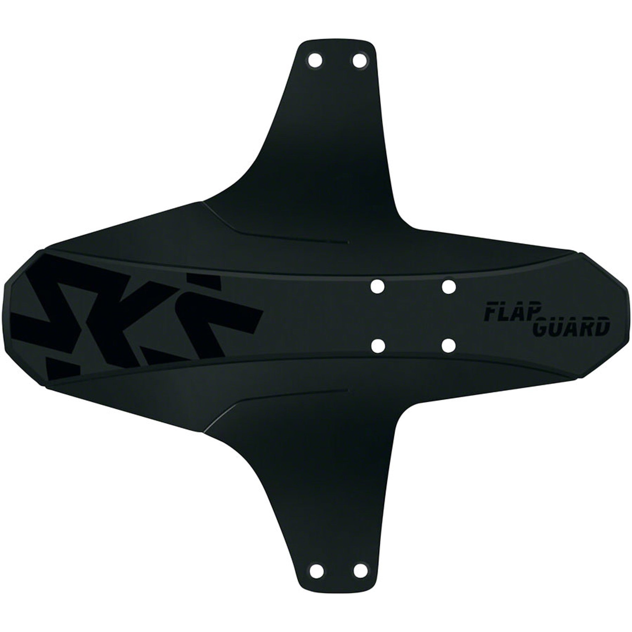 Flap Guard Clip-On Front Fender - Fork Mount, Black