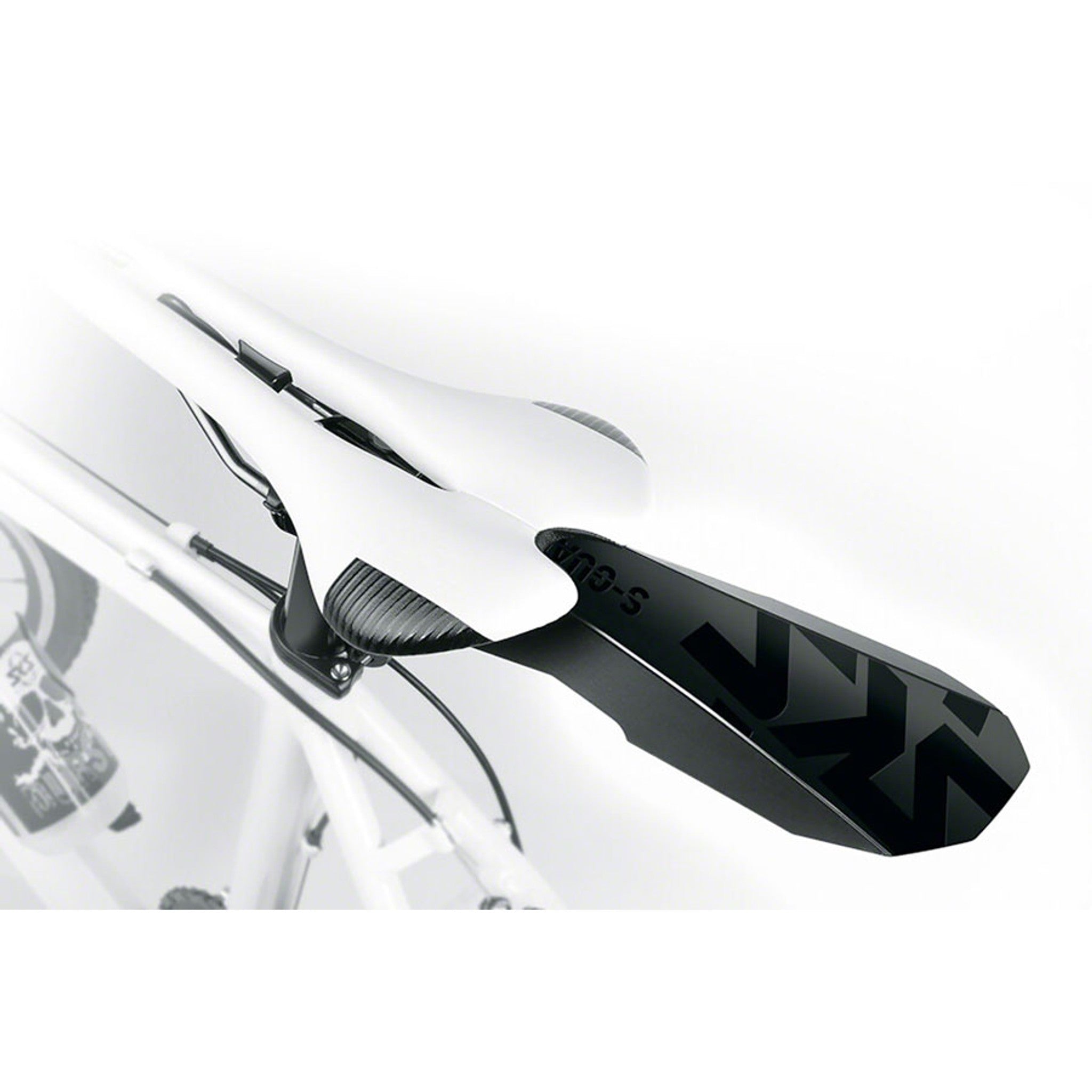 S-Guard Clip-On Rear Fender - Saddle Mount, Black