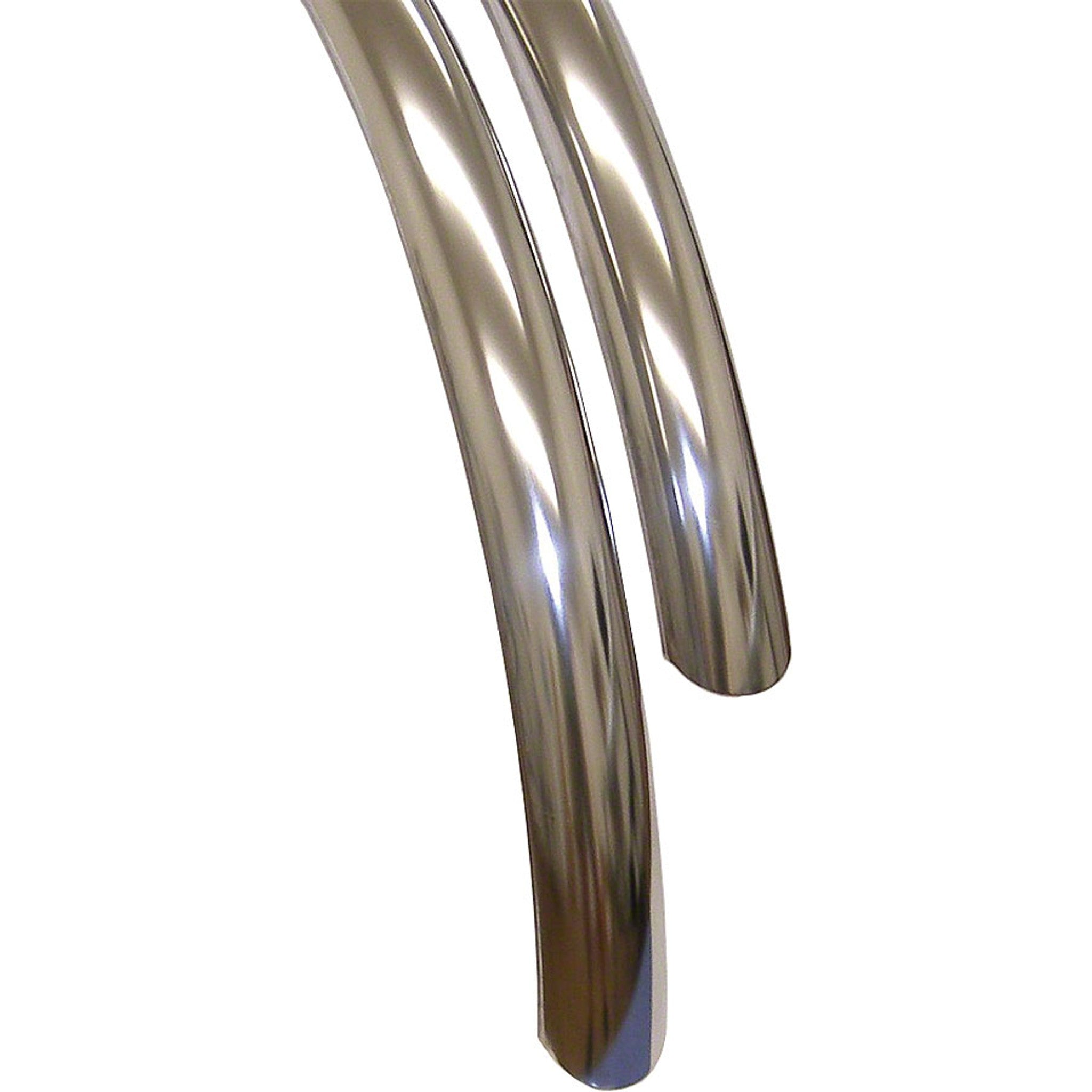 Stainless Steel 700c x 45 Fender Set: Stainless Steel (700c x 25-35)