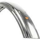 Fluted 700c x 63 Fender Set: Polished Silver (700c x 55)