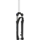NVX HLO Suspension Fork - 700c, 63mm, 1 1/8" Threadless, QR x 100mm, Disc, Black