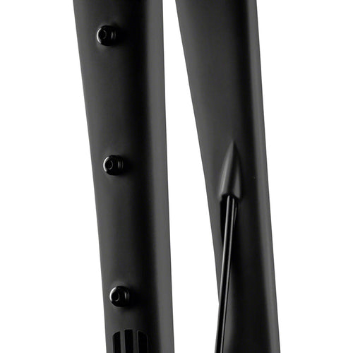 Adventure Fork - 1.5” Tapered, Flat-Mount Disc, Carbon, 12 x 100mm Axle,  49/55 Rake, Black