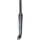Raceline Solar Carbon Fork - 1 1/8-1-1/2'', 20mm Dropouts, Black/Teal