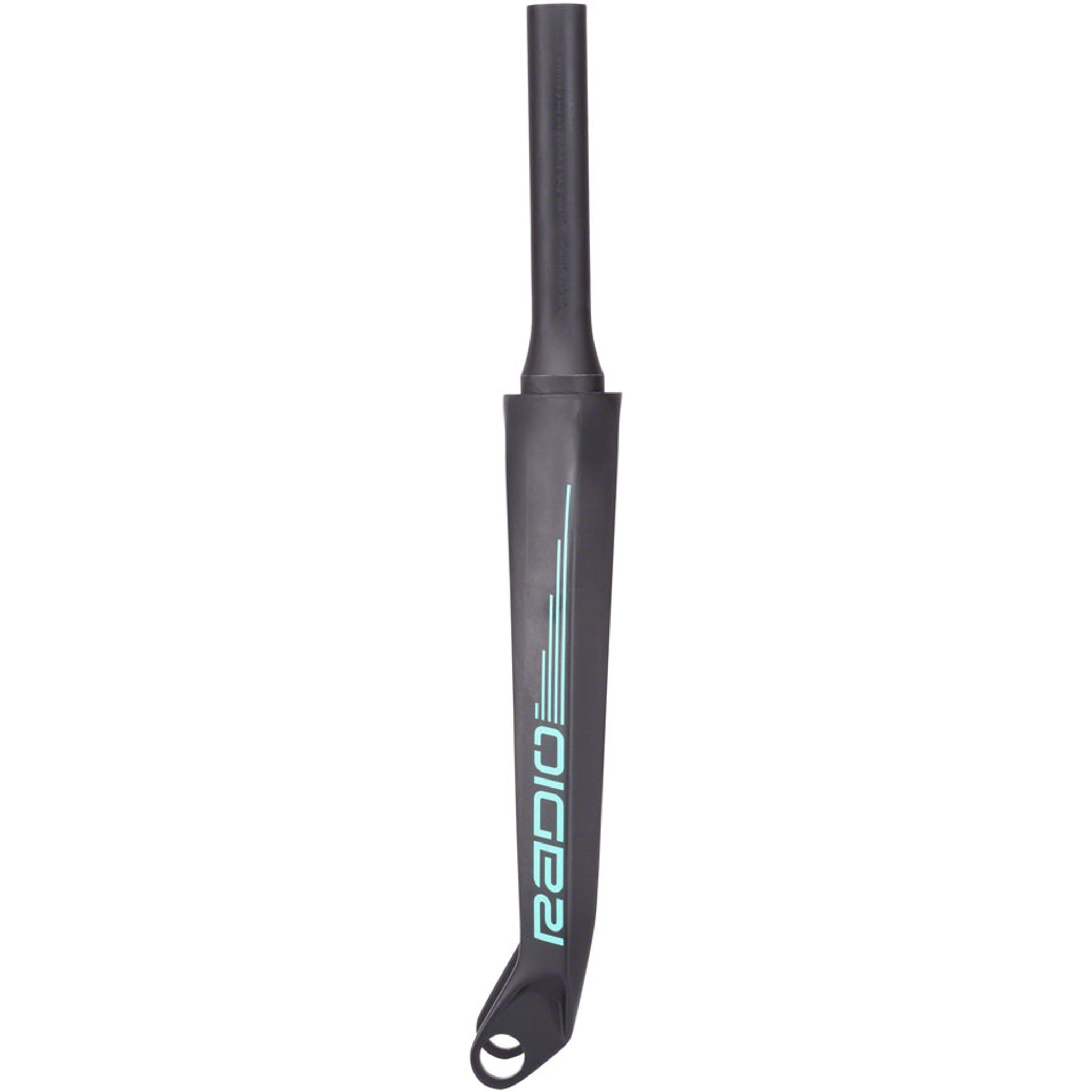 Raceline Solar Carbon Fork - 1 1/8-1-1/2'', 20mm Dropouts, Black/Teal