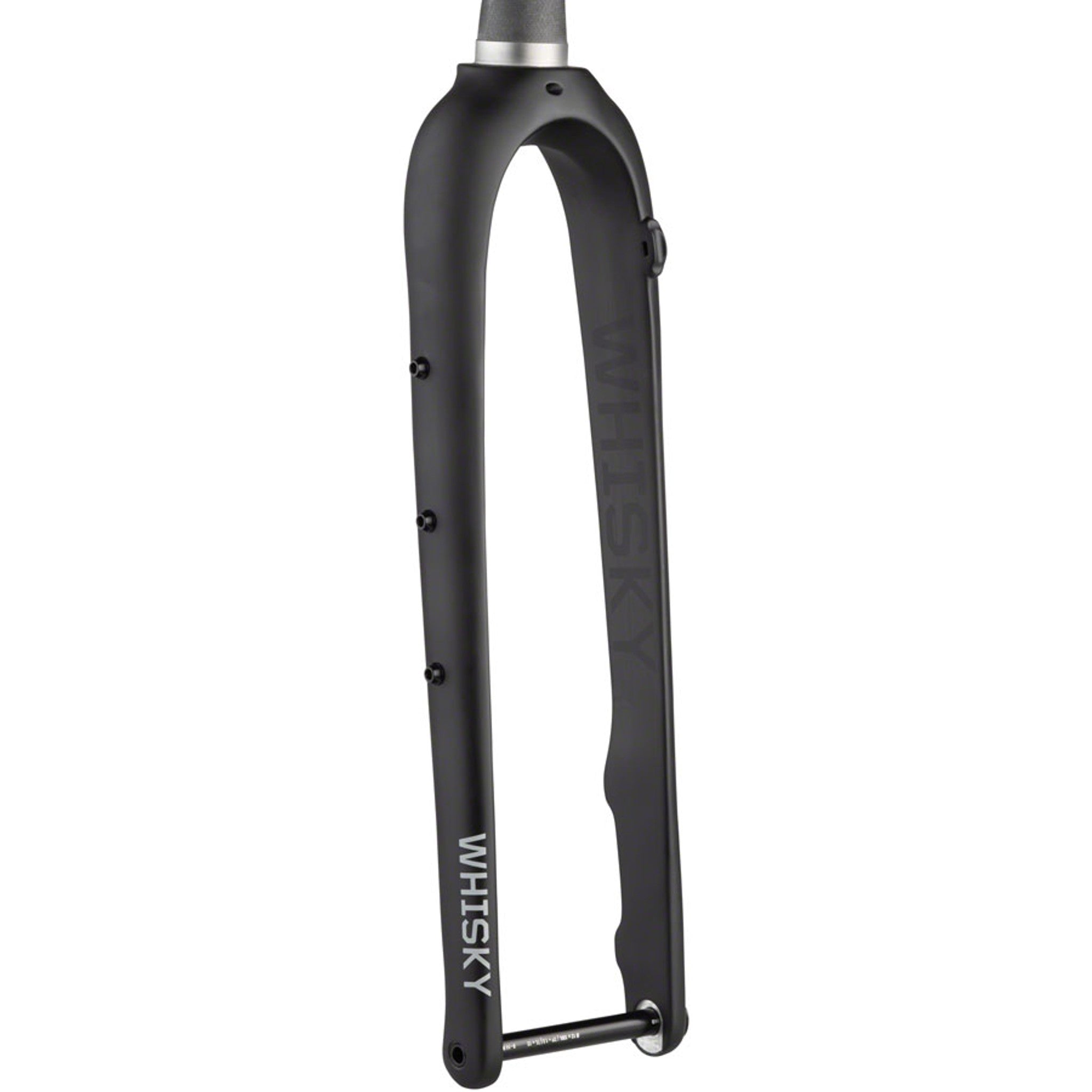 WHISKY No.9 MCX Fork - 12mm Thru Axle, 1.5" Tapered Carbon Steerer, FlatMount Disc, Matte Black