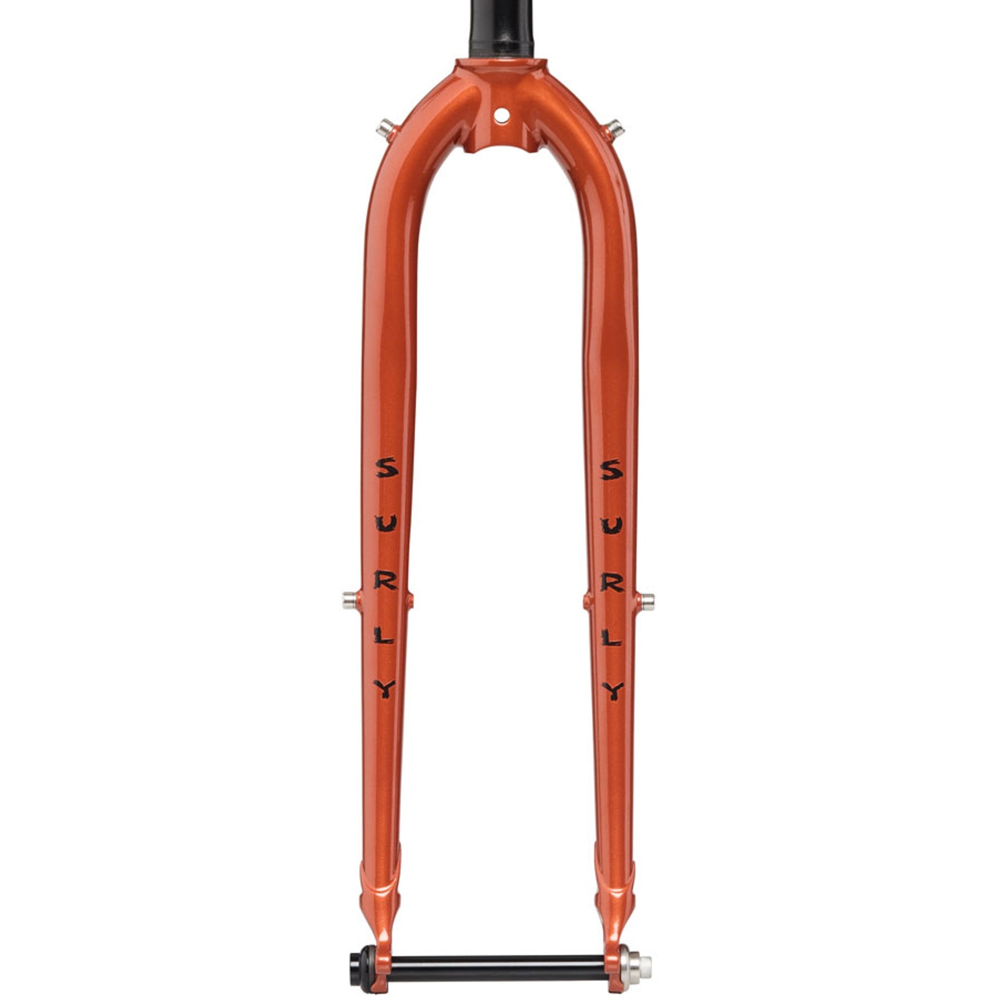 Straggler Thru-Axle Fork - 700c, 410mm, 1-1/8" Straight Steerer, Steel, Shaggy Carpet