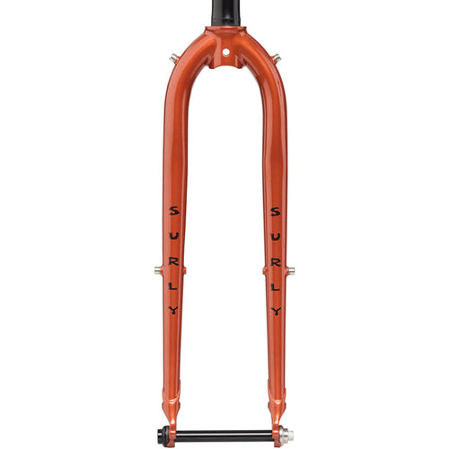 Straggler Thru-Axle Fork - 700c, 410mm, 1-1/8" Straight Steerer, Steel, Shaggy Carpet