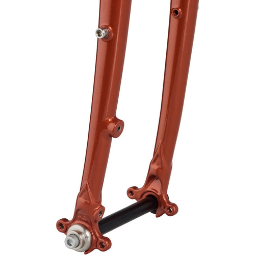 Straggler Thru-Axle Fork - 700c, 410mm, 1-1/8" Straight Steerer, Steel, Shaggy Carpet