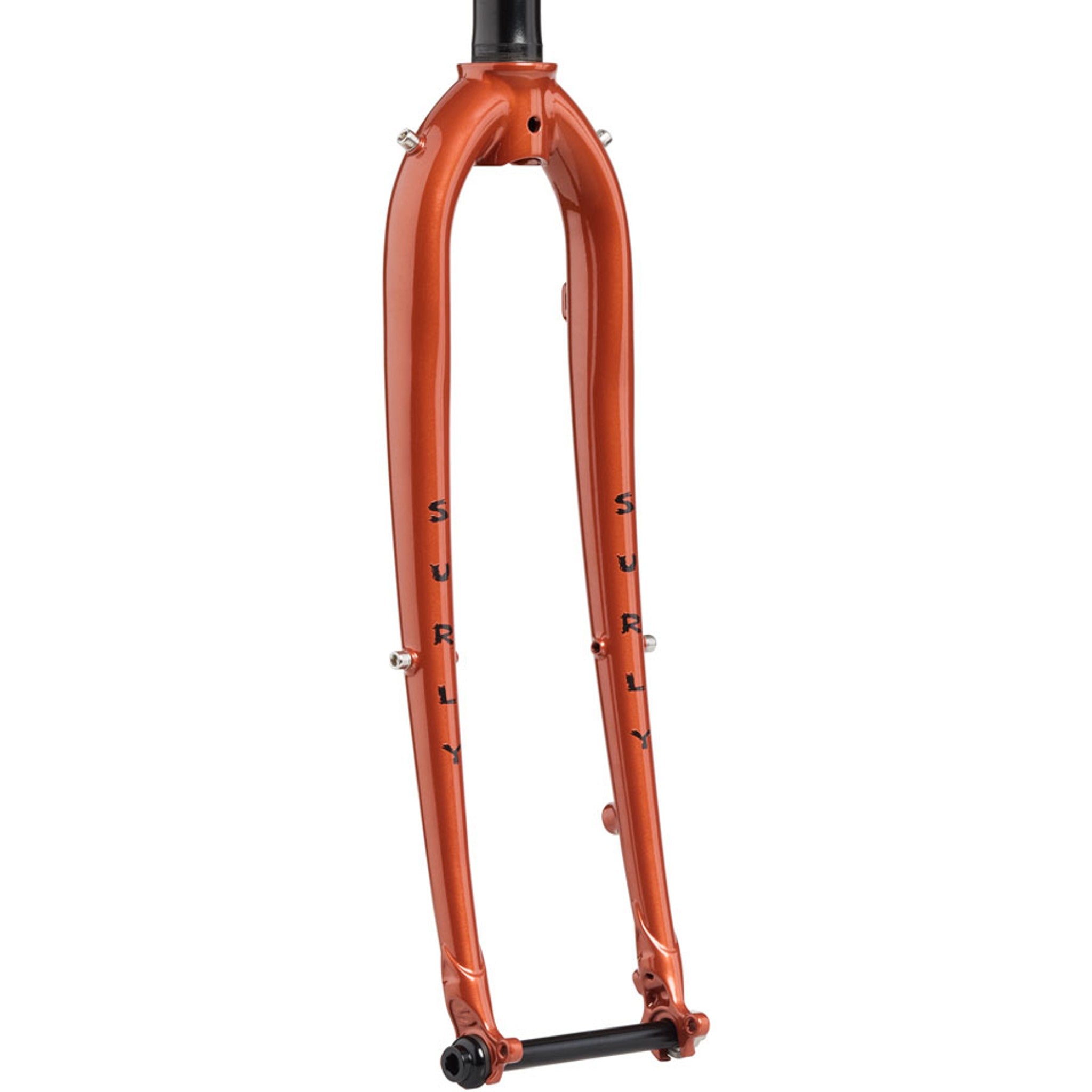 Straggler Thru-Axle Fork - 700c, 410mm, 1-1/8" Straight Steerer, Steel, Shaggy Carpet