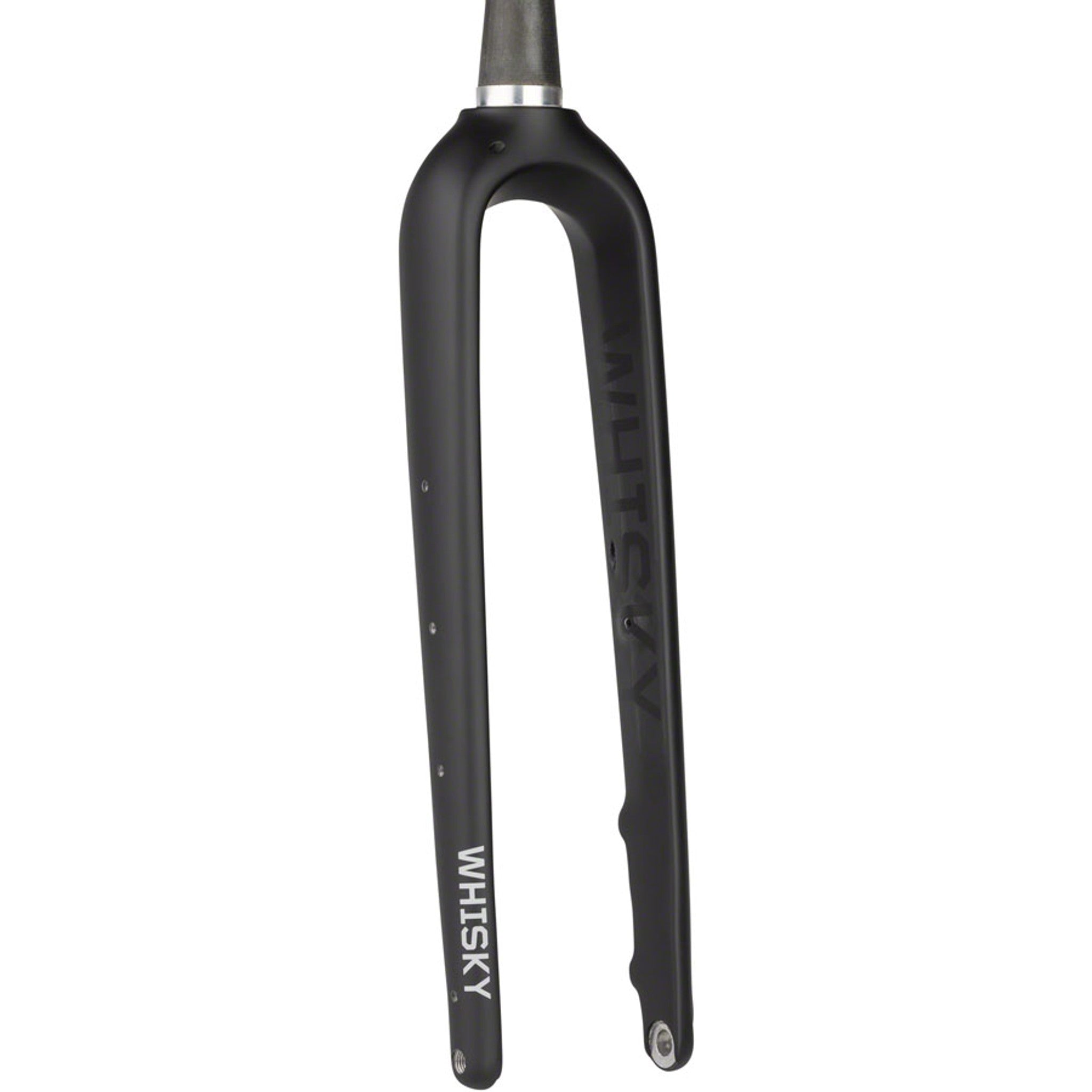 WHISKY No.9 MCX+ Fork - 12mm Thru Axle, 1-1/8-1.5" Tapered Carbon Steerer, Flat Mount Disc, Matte Black