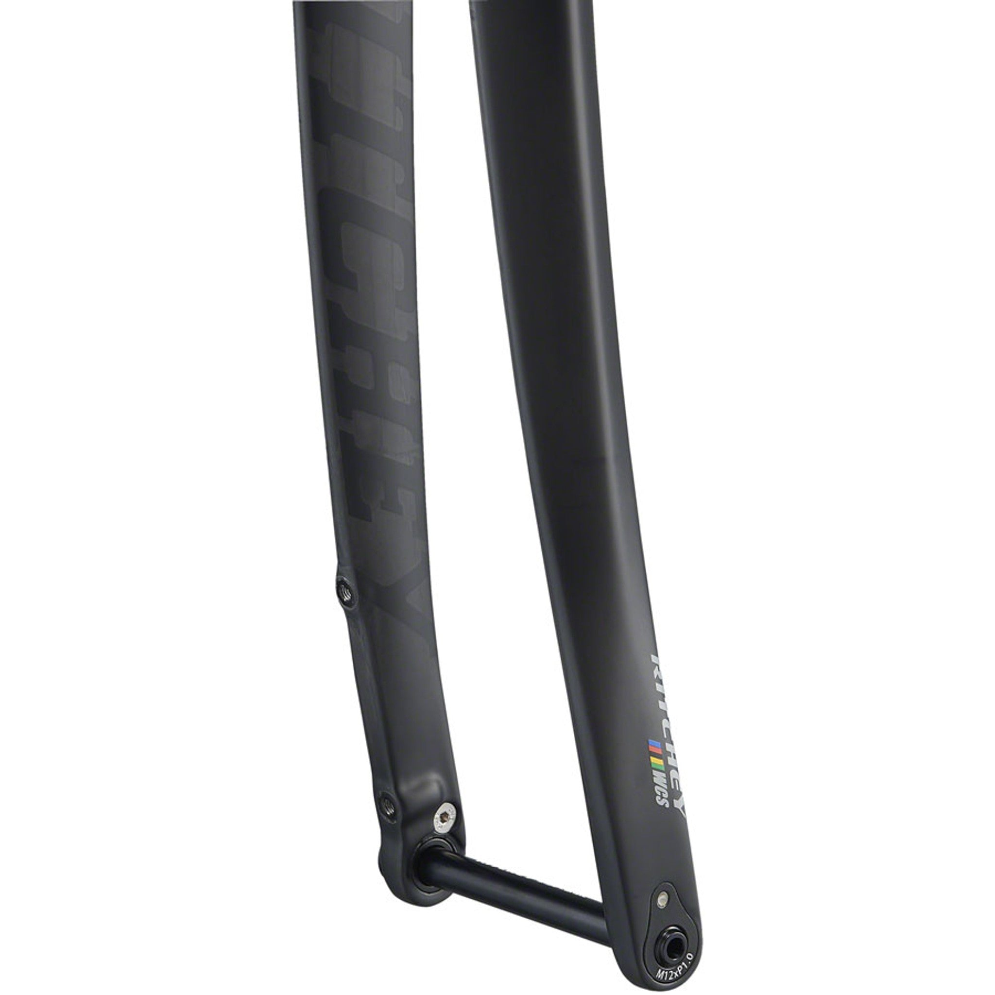 WCS Carbon Gravel Fork - 1-1/8", 47mm Rake, QR12, Flat Mount, 2020 Model, Matte Carbon